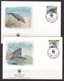 Guyana 1993 fauna marina MI 4081-84 4 plicuri FDC w30, Nestampilat