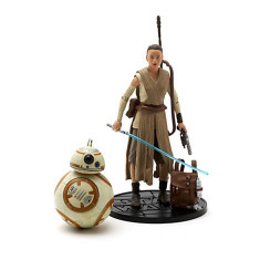 Figurine Elite Series Die-Cast Rey cu Lightsaber si BB-8 foto