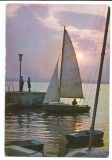 @carte postala(ilustrata)-MAMAIA-Apus de soare pe Suitghiol