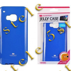 Husa Mercury Jelly HTC One M9 Albastru Blister