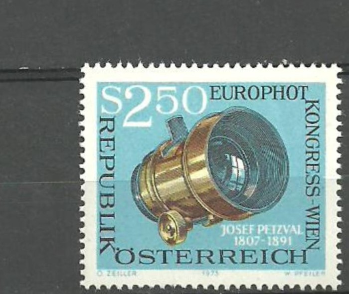 Austria 1973 - APARAT DE FOTOGRAFIAT, timbru nestampilat, U10 Austria 1973 - APARAT DE FOTOGRAFIAT, timbru nestampilat, U10