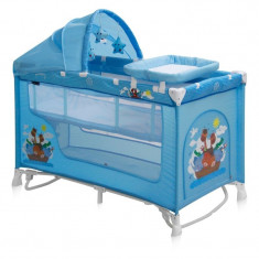 Patut pliant LORELLI CLASSIC Nanny 2 Plus Rocker - Blue Adventure foto