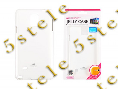 Husa Mercury Jelly Samsung N910 Galaxy Note 4 Alb Blister foto