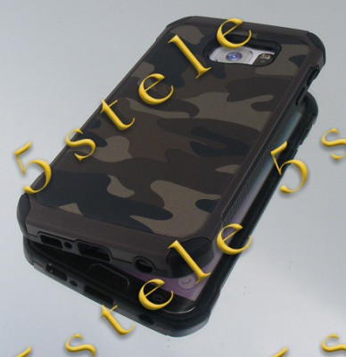 Husa Capac NX CAMOUFLAGE Samsung G925 Galaxy S6 Edge Maro foto