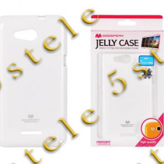 Husa Mercury Jelly Sony E2003 Xperia E4G Alb Blister