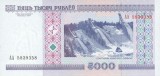 BELARUS █ bancnota █ 5000 Rublei █ 2000 (2010) █ P-29b █ UNC █ necirculata