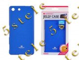 Husa Mercury Jelly Sony E5603 Xperia M5 Blue Blister, Albastru, Alt model telefon Sony, Cu clapeta