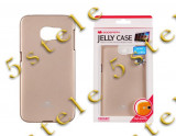 Husa Mercury Jelly Samsung N910 Galaxy Note 4 Gold Blister, Auriu, Samsung Galaxy Note 4, Cu clapeta