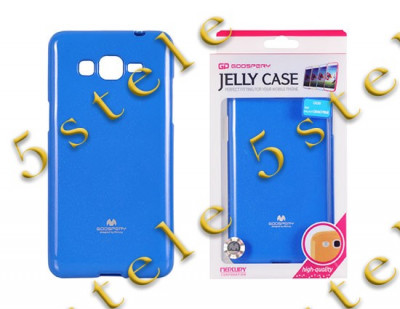 Husa Mercury Jelly Samsung E700 Galaxy E7 Blue Blister foto