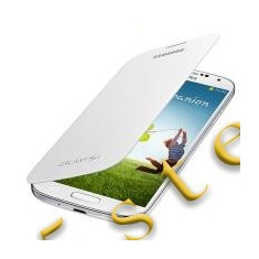 Husa piele Samsung I9500 Galaxy S4 EF-FI950BW alb Original