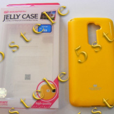 Husa Mercury Jelly LG G2 Galben Blister