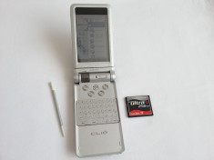 PDA SONY CLIE PEG-NX70V/U + CompactFlash SanDisk ultra II 256MB card stylus palm foto