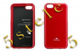 Husa Mercury Jelly Apple iPhone 4/4S Rosu Blister, Silicon