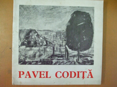 Pavel Codita pictura desen catalog expozitie Bucuresti 1976 sala Dalles foto