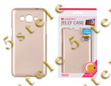 Husa Mercury Jelly Samsung A300 Galaxy A3 Gold Blister, Auriu, Samsung Galaxy A3, Silicon