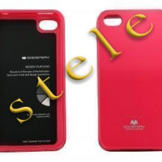 Husa Mercury Jelly Apple iPhone 4/4S Hot Pink Blister