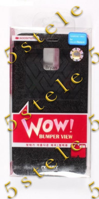 Husa Mercury WOW Bumper Samsung N910 Galaxy Note 4 Negru foto