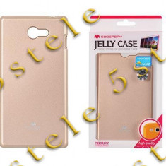 Husa Mercury Jelly Sony Xperia M2 Gold Blister