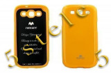 Husa Mercury Jelly Samsung Galaxy S3 I9300 Galben Blister, Silicon