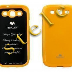 Husa Mercury Jelly Samsung Galaxy S3 I9300 Galben Blister