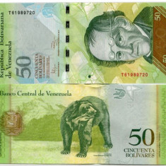 Venezuela 50 bolivares 2009, 2011, 2012, 2015 - UNC