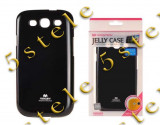 Husa Mercury Jelly Samsung J100H Galaxy J1 Negru Blister, Samsung Galaxy J1, Cu clapeta