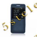 Husa Flip Carte S-View Etui LG K10 (K420N) Blue, Albastru, Alt model telefon LG, Cu clapeta