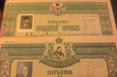 Diploma Bacalaureat - Emisa 1944 foto