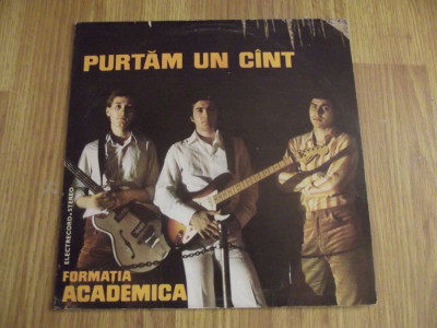formatia Academica &amp;quot;Purtam un cint&amp;quot; LP vinil vinyl foto