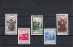 ROMANIA 1931 LP 93 EXPOZITIA CERCETASEASCA SERIE CU SARNIERA