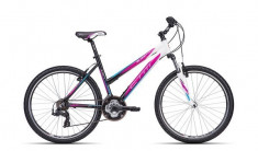 Bicicleta dama CTM Suzzy 1.0, 2016, cadru 18&amp;quot;, negru / mov MLB037.47 foto