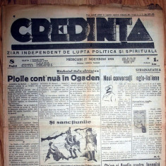 ZIAR VECHI CREDINTA - 27 NOIEMBRIE 1935
