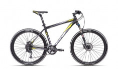 Bicicleta MTB CTM Delta 2.0, 2016, cadru 19&amp;quot;, negru mat / galben MLB035.92 foto