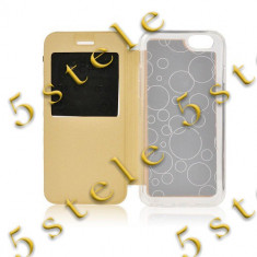 Husa Flip Carte S-View Etui LG G5 Gold