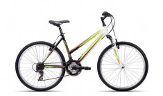 Bicicleta dama CTM Stefi 2.0, 2016, cadru 16&amp;quot;, negru / verde MLB037.52 foto
