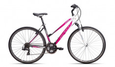 Bicicleta dama CTM Jessie, 2016, cadru 18&amp;quot;, negru / roz MLB037.99 foto