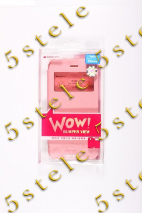 Husa Mercury WOW Bumper Apple iPhone 6 4,7&quot; Pink Blister