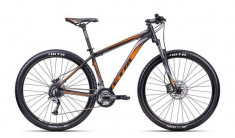 Bicicleta MTB CTM Rambler 2.0, 2016, cadru 18&amp;quot;, negru mat / portocaliu MLB035.62 foto