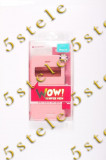 Husa Mercury WOW Bumper Apple iPhone 4/4S Pink Blister, Roz, Cu clapeta