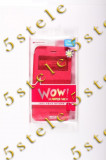 Husa Mercury WOW Bumper Apple iPhone 6 4,7&quot; HotPink Blister, Roz, iPhone 5/5S/SE, Cu clapeta