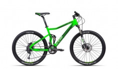 Biciclete Full Suspension CTM Revox, 2016, cadru ML, verde mat reflectorizant / negru MLB035.20 foto