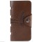 Portofel mare Baellerry piele + textil + piele eco maro brown capsa siguranta