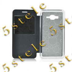 Husa Flip Carte S-View Etui Apple Iphone 4/4S Negru