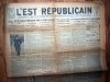 ZIAR VECHI FRANCEZ - L EST REPUBLICAN - 21 IULIE 1925