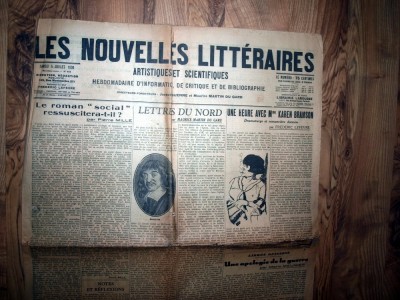 ZIAR VECHI FRANCEZ- LES NOUVELLES LITTERAIRES 5 IULIE 1930 foto
