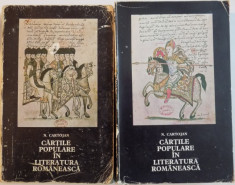 CARTILE POPULARE IN LITERATURA ROMANEASCA de N. CARTOJAN, VOL. I-II , 1974 foto