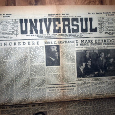 ZIAR VECHI - UNIVERSUL - 26 NOIEMBRIE 1945