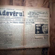 ZIAR VECHI - ADEVERUL / ADEVARUL -14 IULIE 1946