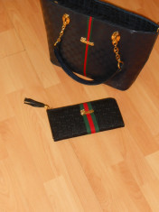 GENTI GUCCI /NEW MODEL/ACCESORII AURII.DOUA COMPARTIMENTE-FRANCE foto