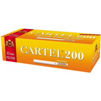 Tuburi tigari Cartel Extra filtru 25 mm - 200 buc/cutie pentru injectat tutun foto